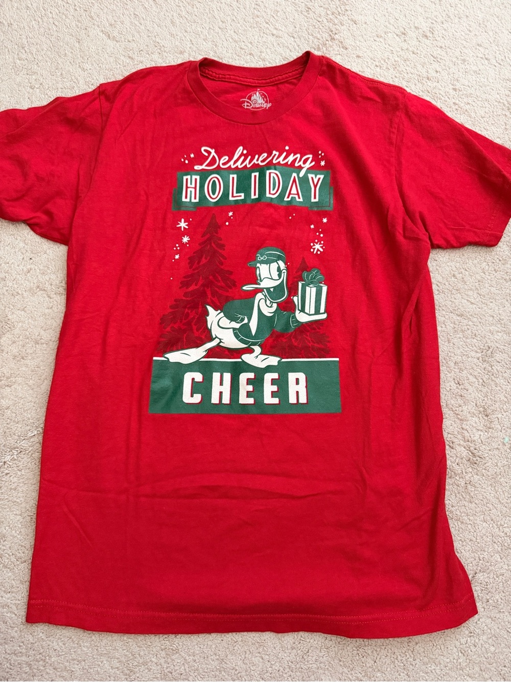 Disney Donald Duck "Delivering Holiday Cheer" Graphic Tee
